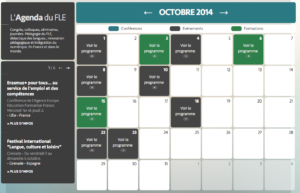 L&rsquo;Agenda du FLE > tous les événements à venir en octobre