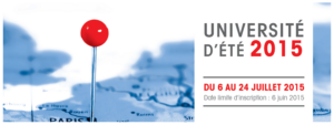 Université d&rsquo;été CCIP > Paris du 6 au 24 juillet