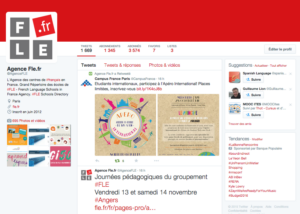 L’actualité du FLE < sur Facebook et Twitter >