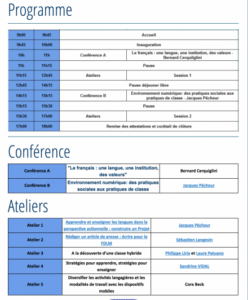 Journée CLÉ Formation > Aujourd&rsquo;hui à l&rsquo;Alliance Française de Paris