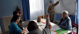 Parcours d&rsquo;intégration : lier cours de français et formation professionnelle.